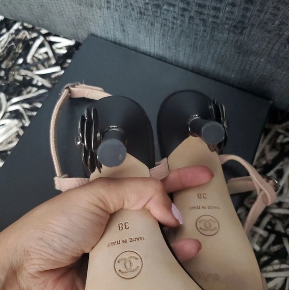 Chanel Camellia Slingback Sandals - Picture 8 of 12